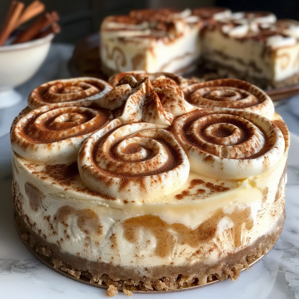 Cinnamon Roll Cheesecake