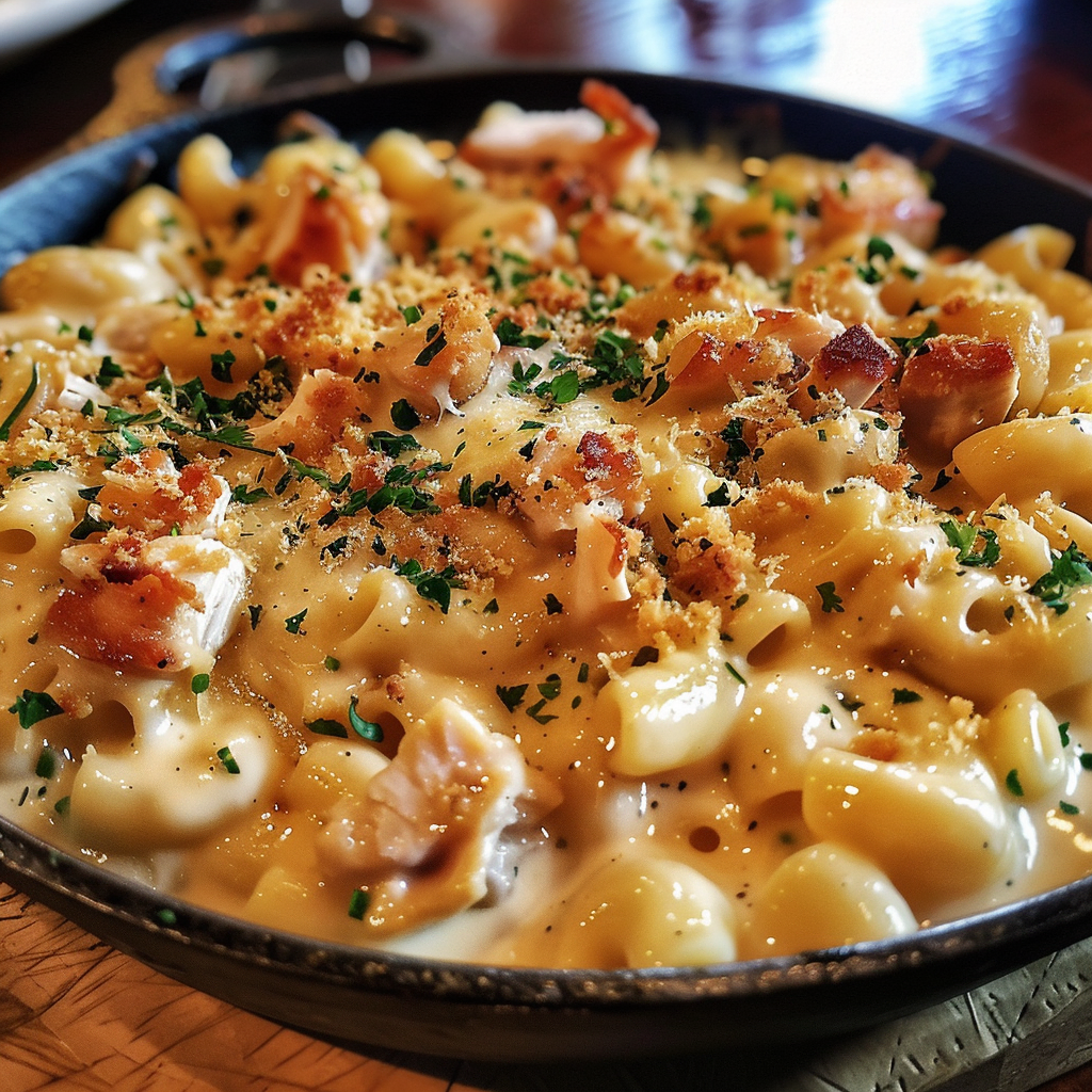 Tuscan Chicken Mac and Cheese